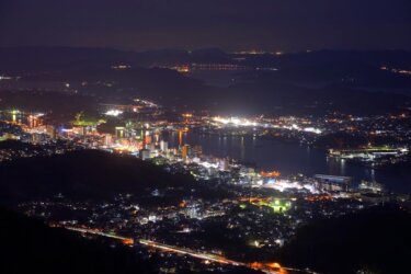 鳴滝山公園（尾道市）の眺望と夜景　～尾道有数の展望スポット～