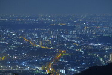 金比羅台園地(高尾)から眺望と夜景を楽しんできました。