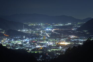 福王寺展望台（広島県広島市可部町）で夜景を見てきました。