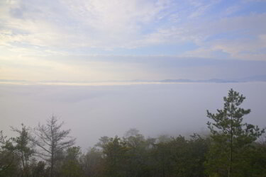 紅葉峠展望台（京都府南丹市）で眺望と雲海を楽しんできました。