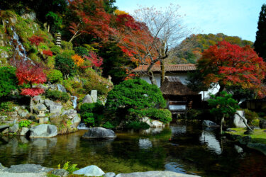 櫻井家住宅（島根県奥出雲町）で紅葉と庭園を観賞して来ました。