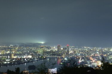 五台山公園(高知県高知市)で夜景を見てきました。