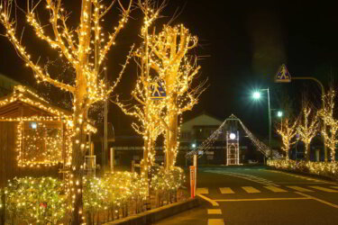 生野イルミネーションロード（兵庫県朝来市）を見てきました。