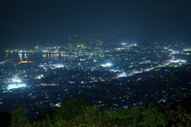 具定展望台（愛媛県四国中央市）で夜景を見てきました。
