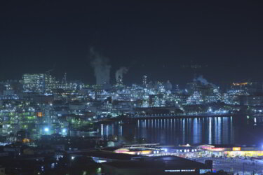 永源山公園（山口県周南市）で夜景を見てきました。